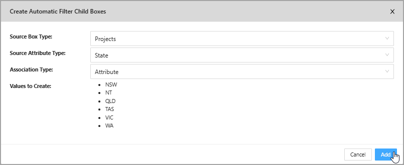 Attribute association options