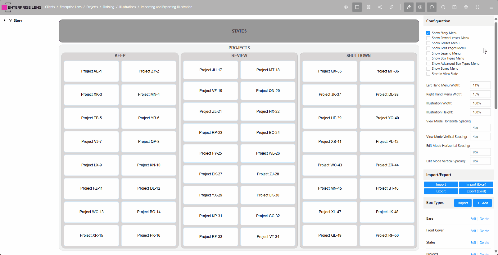 Exporting Empty States